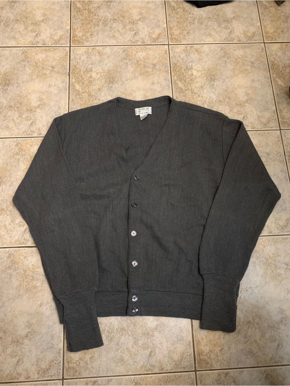 Vintage Arrow Tournament Cardigan Sweater Size 2 Xl